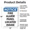 Signmission Fire Alarm Panel Located Inside, 12 in W x Rectangle, Plastic OS-2PACK-NS-P-1218-V-12534 - alternate 5
